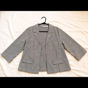 Black and White pinstripe Blazer